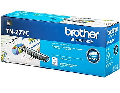 Brother TN-277 High Yield Cyan Toner Cartridge - Yield ~2,300 Page