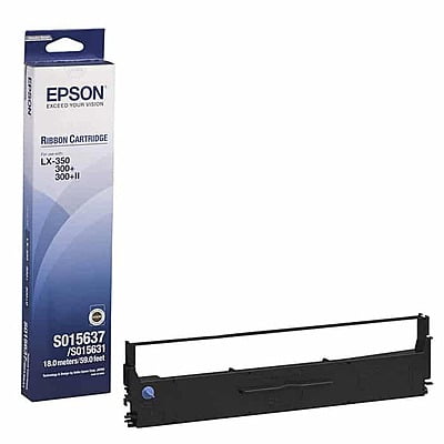 Epson LX-350 Ribbon Cartridge, Black - S015637