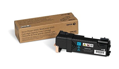 Xerox High Capacity Cyan Toner Cartridge for Phaser 6500, WorkCentre 6505 - Yield ~2500 Pages