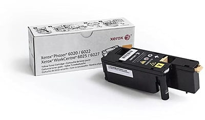 Xerox Yellow Toner Cartridge for Phaser 6020/6022, WorkCentre 6025/6027 - Yield ~1000 Pages