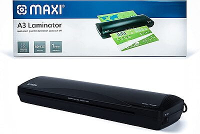 Maxi MX-LM383 A3 Laminator - Black Color