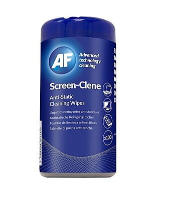 AF Screen-Clene - Anti Static Screen Cleaning Wipes - Pack of 100 Tube