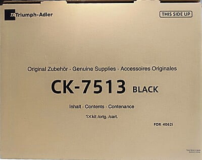 Triumph Adler CK-7513 Black Toner Cartridge for 4062i MFP