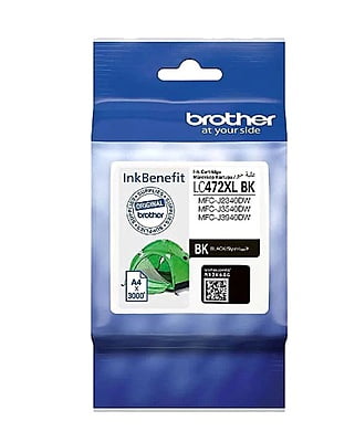 Brother Genuine LC472XL-BK High yield Black Ink Cartridge ~3000 Pages