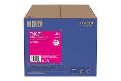 BROTHER TN871 Standard Yield Magenta Toner Cartridge - Aprox.6500 Pages