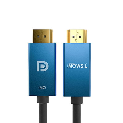 Mowsil HDMI to DP 4K Cable - 2Mtr