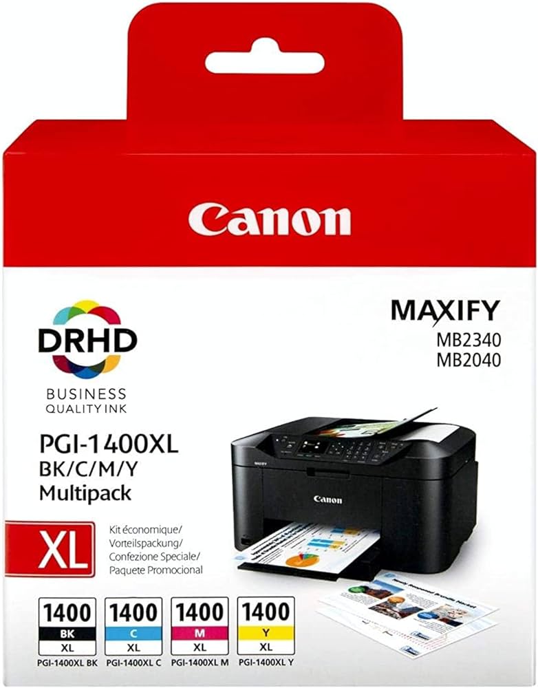 Canon PGI-1400XL Pigment Ink Cartridge Set