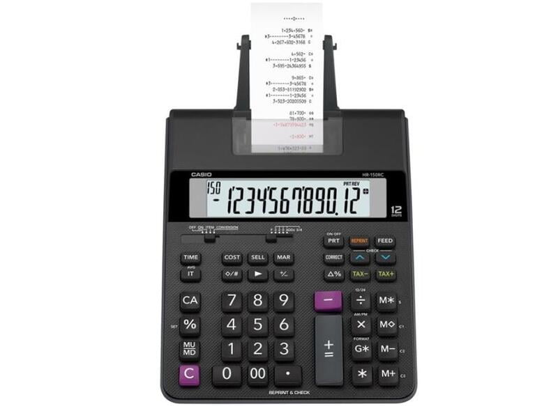 CASIO HR-150RC 12-Digit Printing Calculator