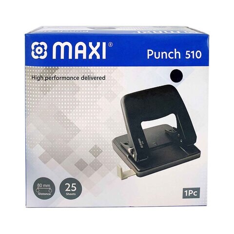 Maxi 2 Hole Perforator Punch Medium 510 Black