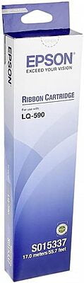 Epson Black Fabric Ribbon - -Cartridge For Cart-Lq-590 (S015337)
