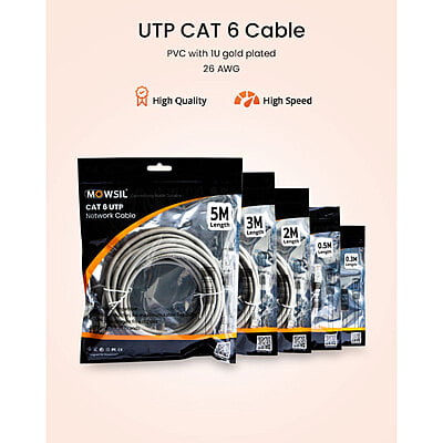 Mowsil Cat6 UTP Ethernet Cables