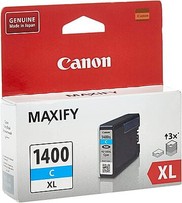Canon Pgi-1400Xl High Yield Ink Cartridge, Cyan