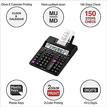 CASIO HR-150RC 12-Digit Printing Calculator