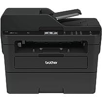 Brother MFC-L2750DW All-in-One Wireless Monochrome Laser Printer - Print Scan Copy Fax - 1200 x 1200 dpi, 36 ppm, 256MB Memory, 250-Sheet, 50-Sheet ADF, Automatic Duplex Printing