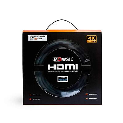 Mowsil HDMI To HDMI (2.0) 4K Cable -  10 Meter