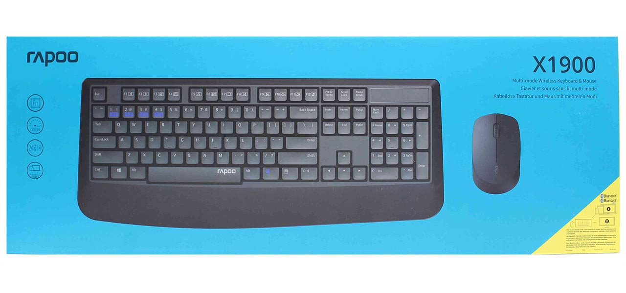 Rapoo X1900 Wireless Optical Mouse & Keyboard