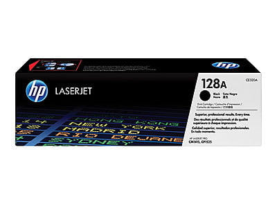 HP 128A Black LaserJet Toner Cartridge-CE320A
