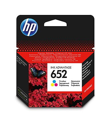 HP 652 Tri-color Original Ink Advantage Cartridge-F6V24AE