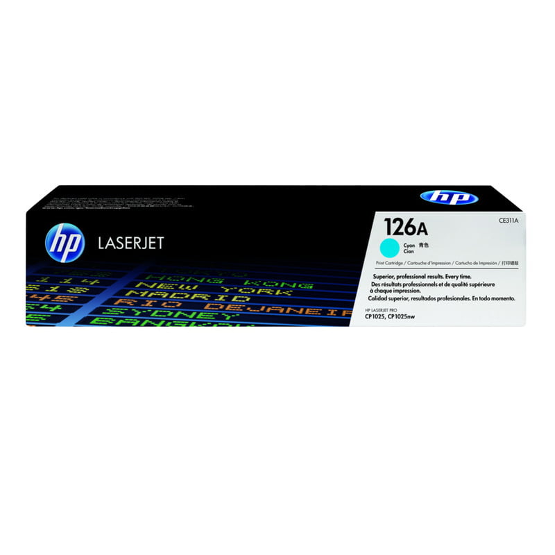 HP 126A Cyan LaserJet Toner Cartridge-CE311A