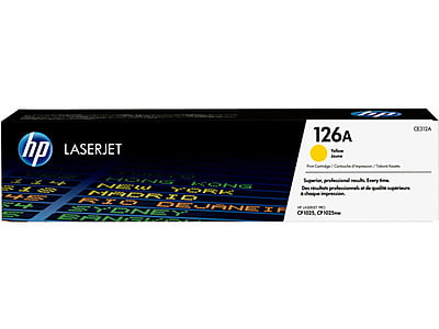 HP 126A Yellow LaserJet Toner Cartridge-CE312A