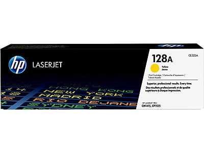 HP 128A Yellow LaserJet Toner Cartridge-CE322A