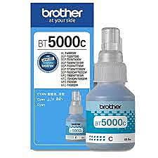 Brother Genuine BT5000C Ultra High Yield Cyan Ink Bottle For Ink Tank Printers, 48.8 ml