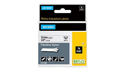 DYMO Industrial Flexible Nylon Labels 12MM-18488