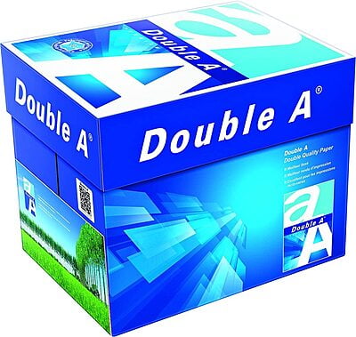 Double A - Paper, A4 Size, 80gsm, 500 Pages Ream (Bundle of 5 Reams)