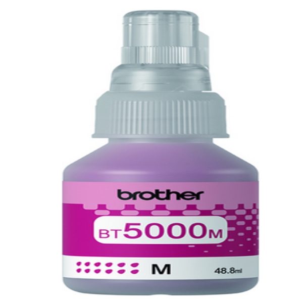 Brother Genuine BT5000M Magenta Ink bottle  - 48.8ml - Image 2