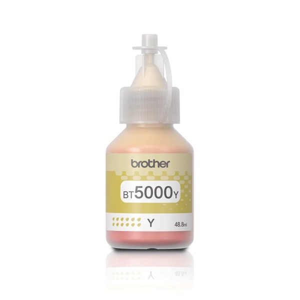 Brother Genuine BT5000Y Yellow Ink bottle  - 48.8ml - Image 2