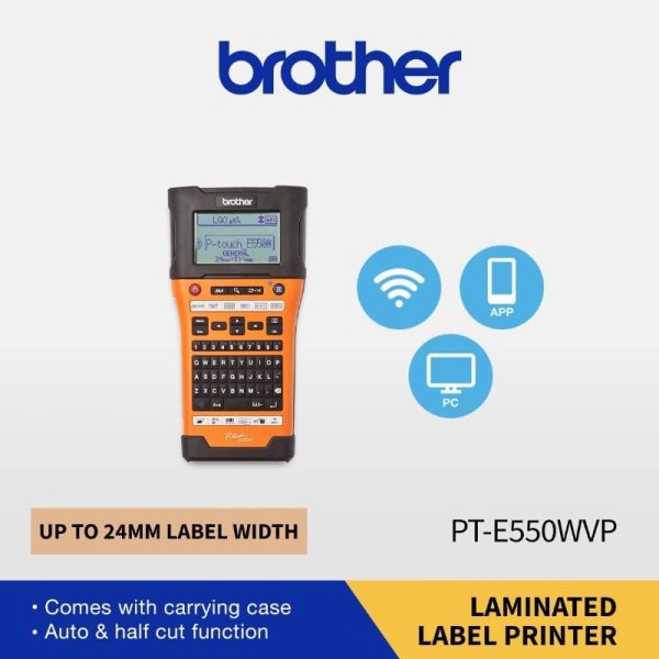 Brother PT-E550WVP Handheld Electrical Specialist Label Printer with Wi-Fi Connectivity - Image 4