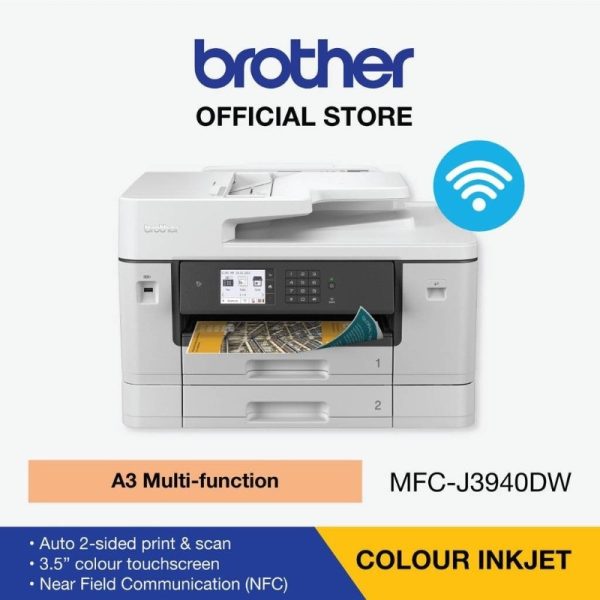 Brother Wireless All in One Printer, MFC-J3940DW, With Auto Duplex and Wi-Fi Connectivity - Image 4