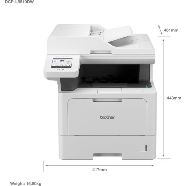 Brother DCP-L5510DW Wireless Professional 3-in-1 Mono Laser Printer with Duplex, ADF & Wi-Fi - Image 4