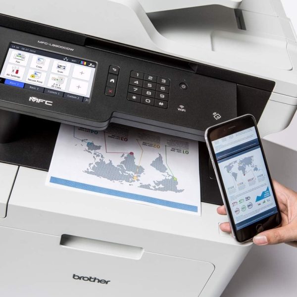 Brother MFC-L8690CDW A4 Colour Laser Printer, Wireless, PC Connected and Network, Print, Copy, Scan, Fax and 2 Sided Printing - Image 3