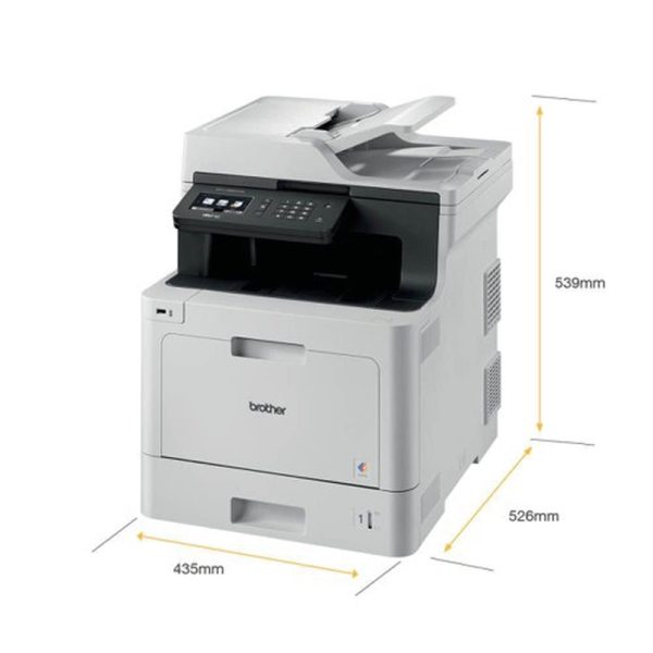 Brother MFC-L8690CDW A4 Colour Laser Printer, Wireless, PC Connected and Network, Print, Copy, Scan, Fax and 2 Sided Printing - Image 5