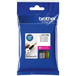 Brother Genuine LC3717M Standard Yield Magenta ink cartridge - Aprox.550 Pages