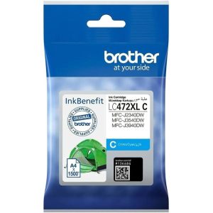 Brother Genuine LC472XL High yield Cyan Ink Cartridge ~1500 Pages
