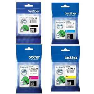 Brother LC472XL Ink Cartridge Set for Brother MFC-J2340DW, MFC-J3540DW, MFC-J3940DW Printer