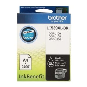 Brother LC539XLBK Ink Cartridge, Black - Yield ~2400 Pages