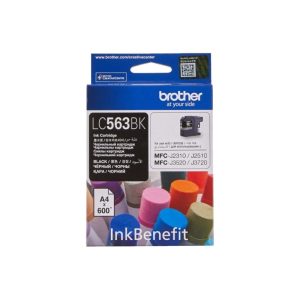Brother LC563 Black Ink Cartridge- Yield ~600-Pages