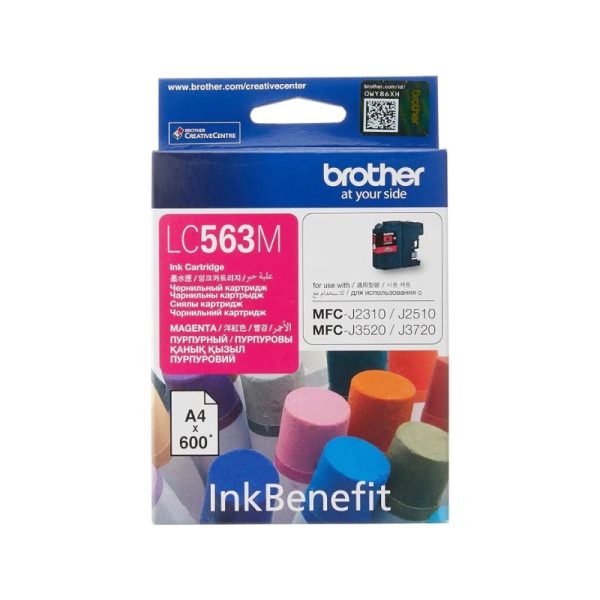 Brother LC563 Magenta Ink Cartridge- Yield ~600-Pages