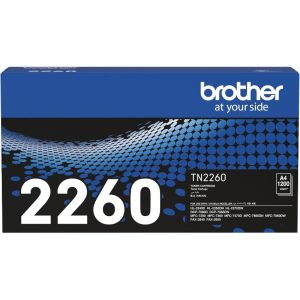 Brother Genuine TN-2260 Standard Yield Black Ink Printer Toner Cartridge- Yield ~1200 Pages