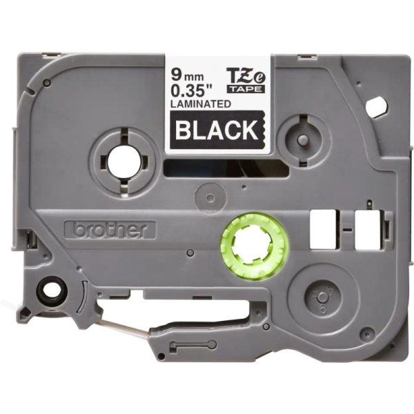 Brother TZe-325 Labelling Tape Cassette – White on Black, 9mm wide - Image 2