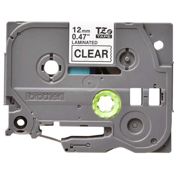 Brother P-touch TZE131 | 12mm Black Print on Clear Laminated Tape - Image 2