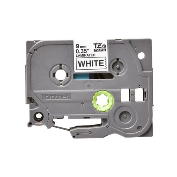 Brother P-touch TZE221 9mm Black Print on White Laminated Tape - Image 2