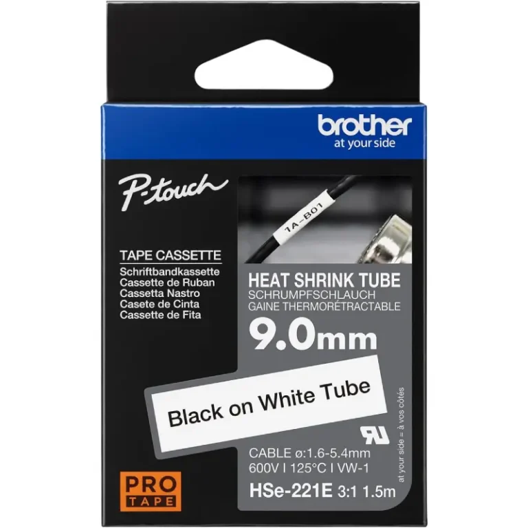 Brother HSe-221E 9mm Heat-Shrink Tube Tape UAE
