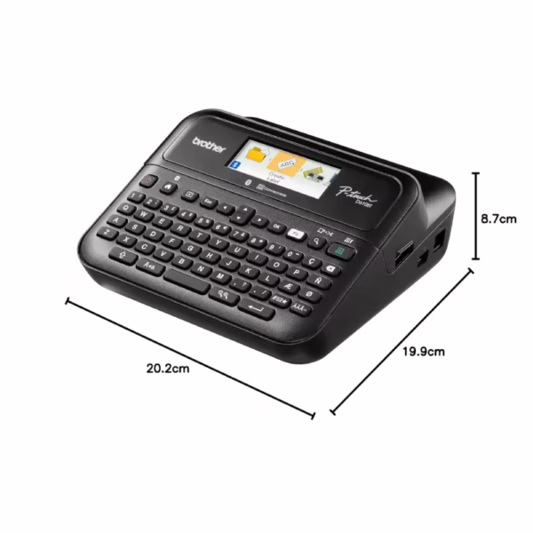 Brother PT-D610BT PC Connectable Label Printer with Color Display - Image 3