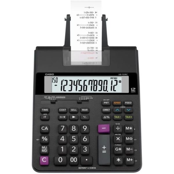 CASIO HR-150RC 12-Digit Printing Calculator