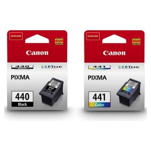 Canon 440 Black and 441 Tricolor Ink Cartridges
