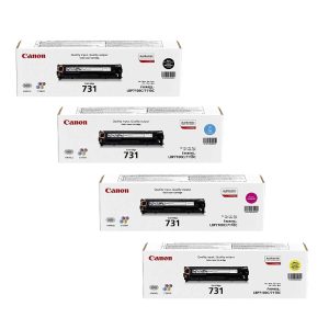 Canon 731 Toner Cartridge Set - Black, Cyan, Magenta, Yellow